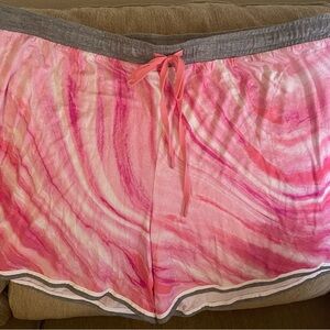 Pink Pajama Sleep Shorts Lightweight Knit Perfect for Summer Nights NWT